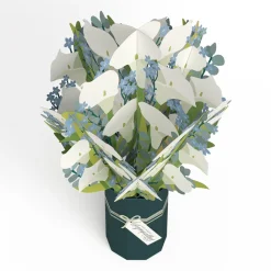 Lovepop Pop-Up Bouquets|Card & Gift Bundles|Deepest Sympathy Pop-Up Card & Bouquet Bundle