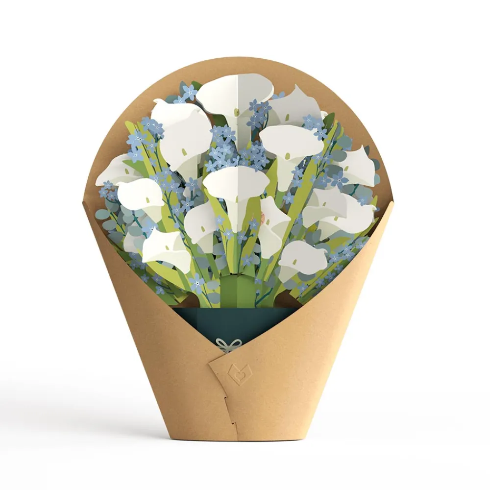 Lovepop Pop-Up Bouquets|Card & Gift Bundles|Deepest Sympathy Pop-Up Card & Bouquet Bundle