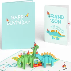 Lovepop Birthday|Dinosaurs Birthday Pop-Up Card and Sentiment Set for Grandson