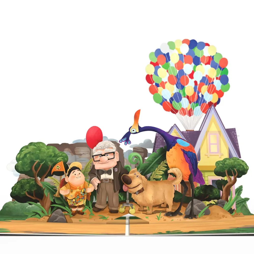Lovepop Card & Gift Bundles|Decor|Disney and Pixar Up Birthday Adventures Pop-Up Card & Bouquet Bundle