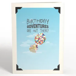 Lovepop Card & Gift Bundles|Decor|Disney and Pixar Up Birthday Adventures Pop-Up Card & Bouquet Bundle