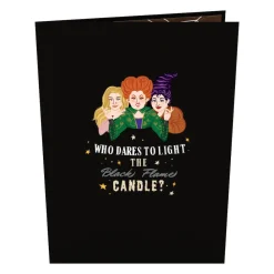 Lovepop Halloween 10/31|Disney|Disney Hocus Pocus Black Flame Candle Pop-Up Card