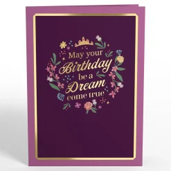 Lovepop Greeting Cards|Birthday|Disney Princess Birthday Dreams Come True Pop-Up Card