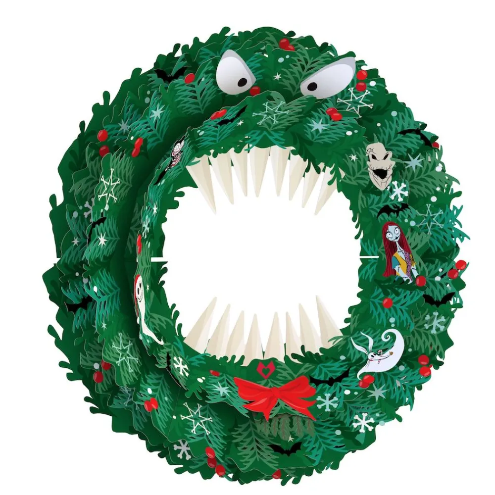 Lovepop Decor|Christmas 12/25|Disney Tim Burton's The Nightmare Before Christmas Monster Wreath