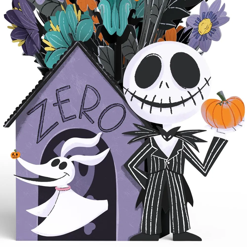 Lovepop Pop-Up Bouquets|Card & Gift Bundles|Disney Tim Burton’s The Nightmare Before Christmas Birthday Pop-Up Card & Flower Buds Bouquet Bundle