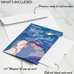 Lovepop Greeting Cards|Valentine'S Day 2/14|Disney’s Aladdin Whole New World Valentine Pop-Up Card