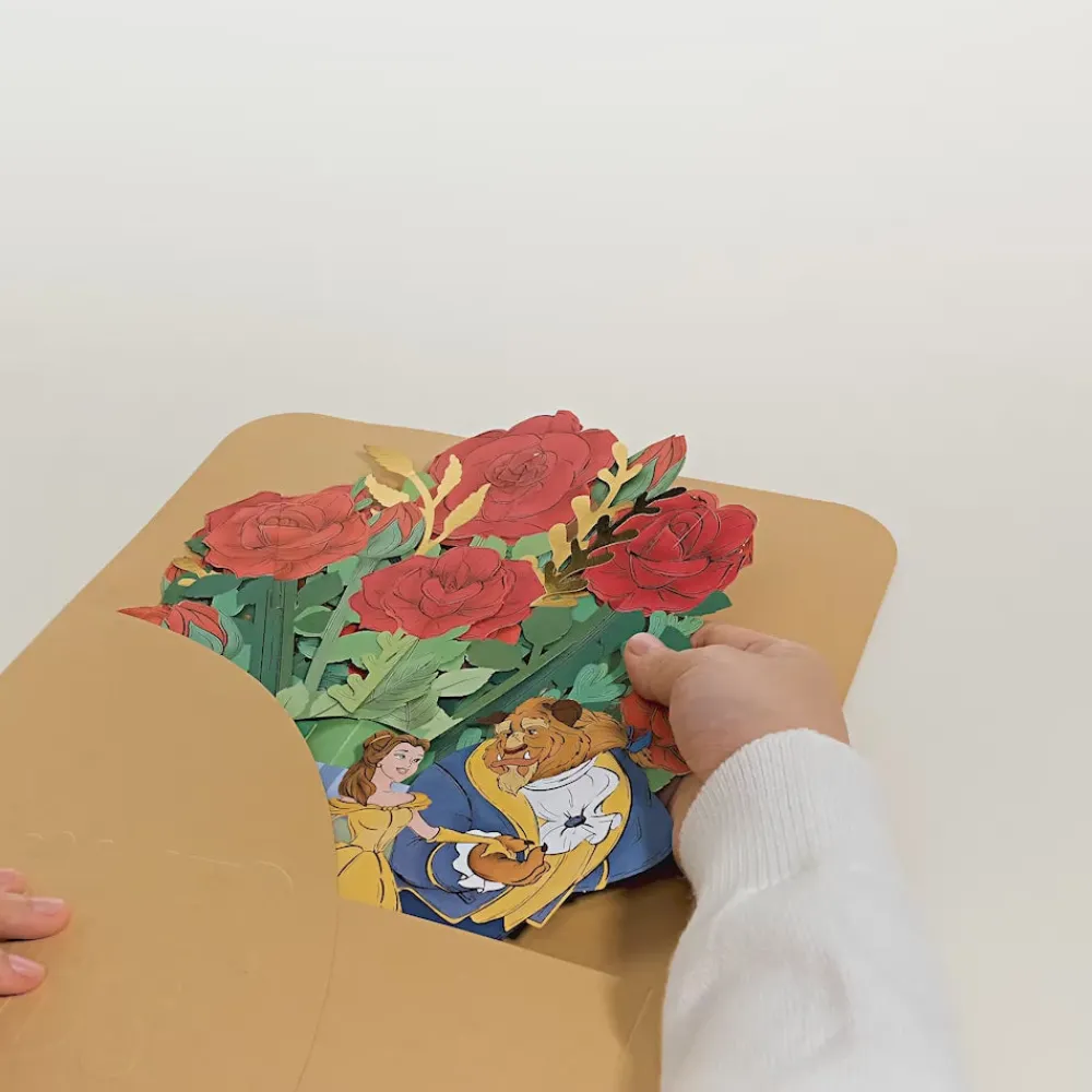 Lovepop Pop-Up Bouquets|Flower Buds|Disney's Beauty and The Beast Flower Buds Bouquet