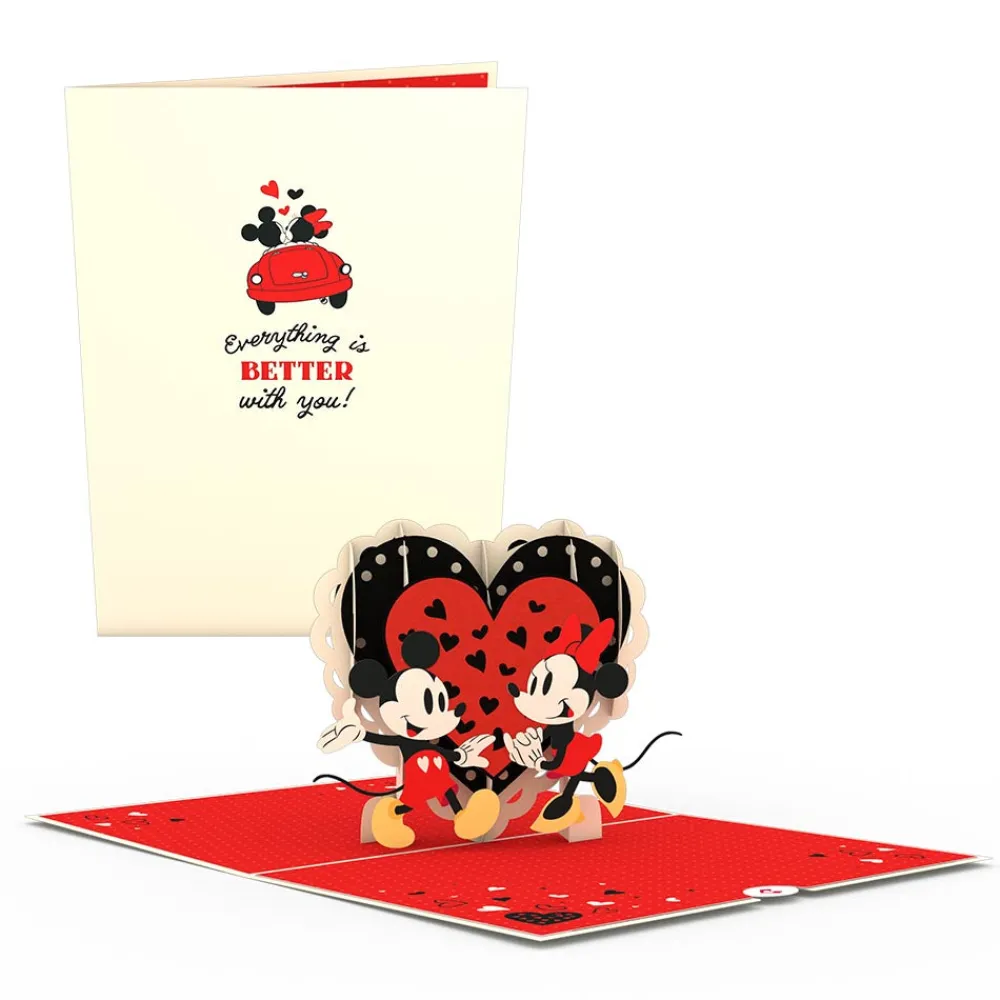 Lovepop Greeting Cards|Anniversary|Disney's Mickey & Minnie Everything is Better with You Pop-Up Card