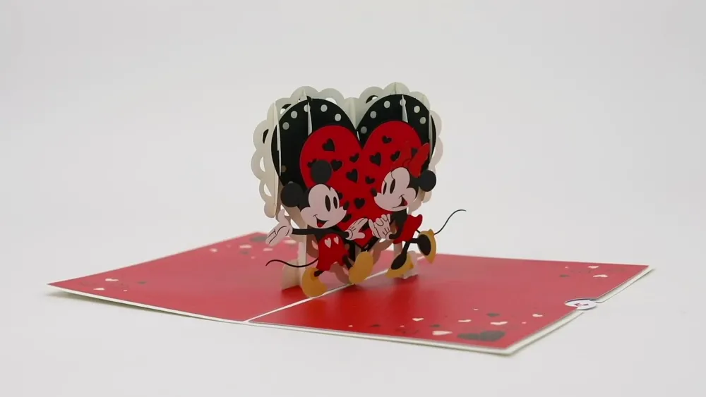 Lovepop Greeting Cards|Anniversary|Disney's Mickey & Minnie Everything is Better with You Pop-Up Card