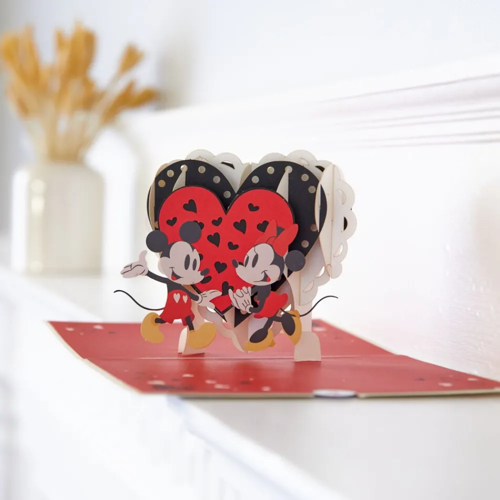 Lovepop Greeting Cards|Anniversary|Disney's Mickey & Minnie Everything is Better with You Pop-Up Card