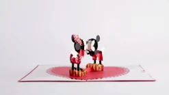 Lovepop Anniversary|Wedding|Disney's Mickey & Minnie Heart-to-Heart Pop-Up Card