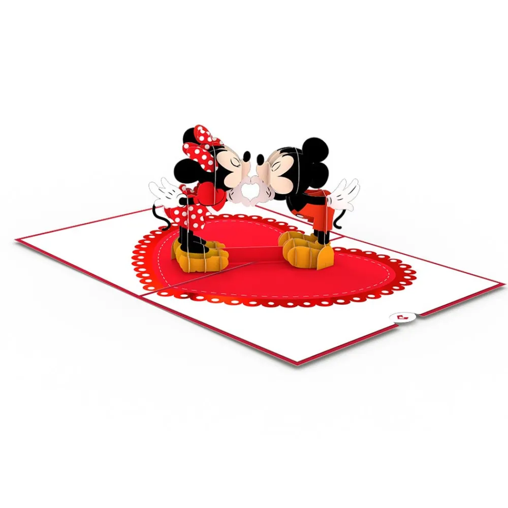 Lovepop Anniversary|Wedding|Disney's Mickey & Minnie Heart-to-Heart Pop-Up Card