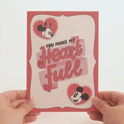 Lovepop Greeting Cards|Valentine'S Day 2/14|Disney’s Mickey & Minnie You Make My Heart Full Pop-Up Card