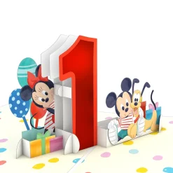 Lovepop Birthday|Baby|Disney's Mickey and Friends 1st Birthday Pop-Up Card