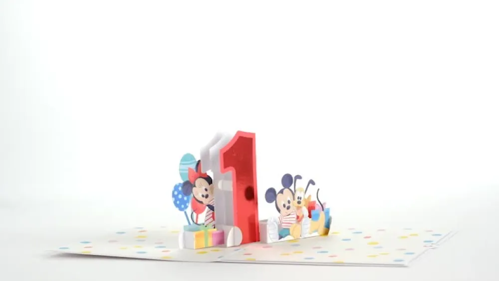 Lovepop Birthday|Baby|Disney's Mickey and Friends 1st Birthday Pop-Up Card