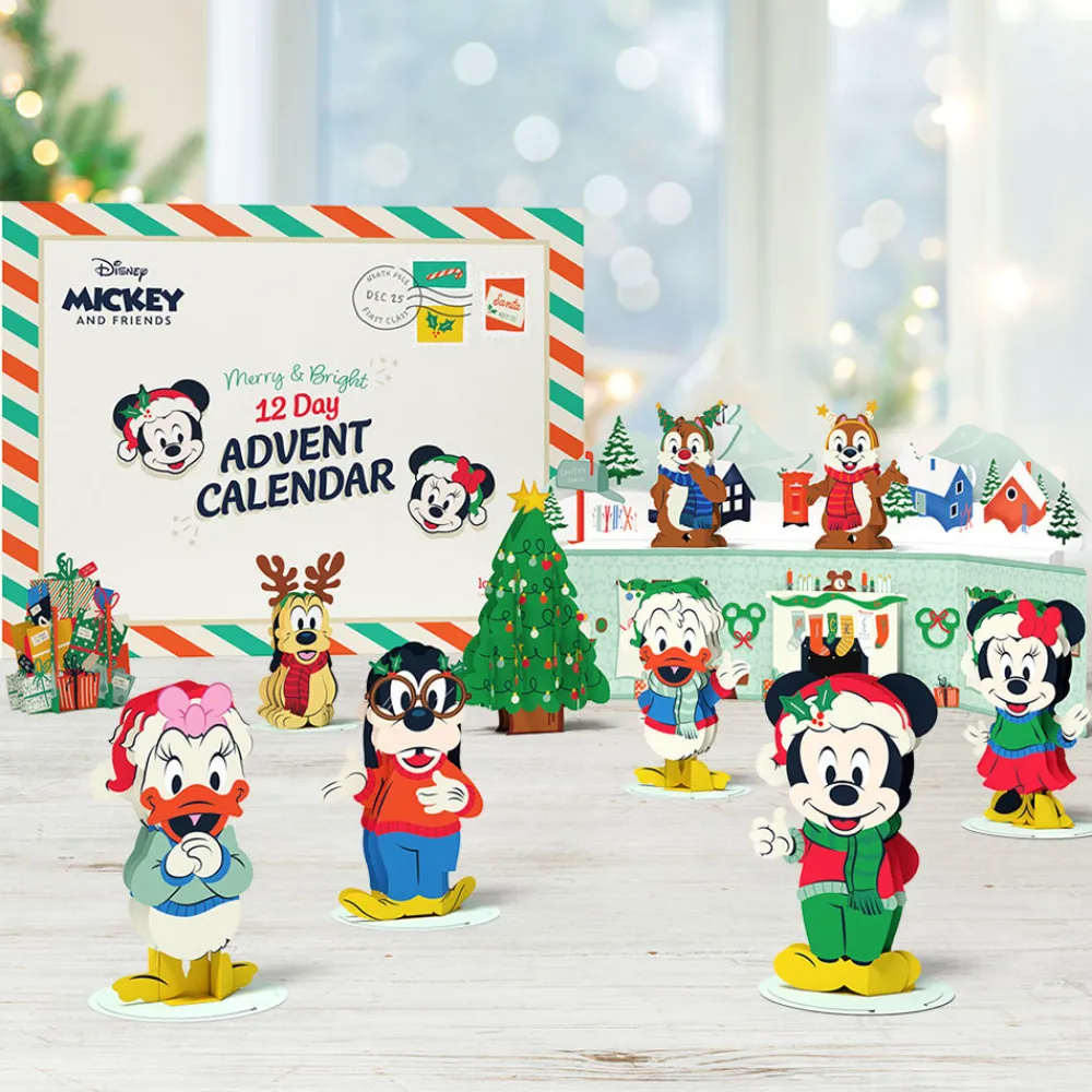 Lovepop Advent Calendars|Decor|Disney's Mickey and Friends Merry and Bright 12 Day Holiday Advent Calendar