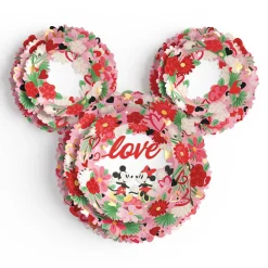Lovepop Decor|Valentine'S Day 2/14|Disney's Mickey and Minnie Mouse Love Wreath