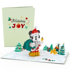 Lovepop Greeting Cards|Christmas 12/25|Disney's Mickey Mouse Santa Pop-Up Card