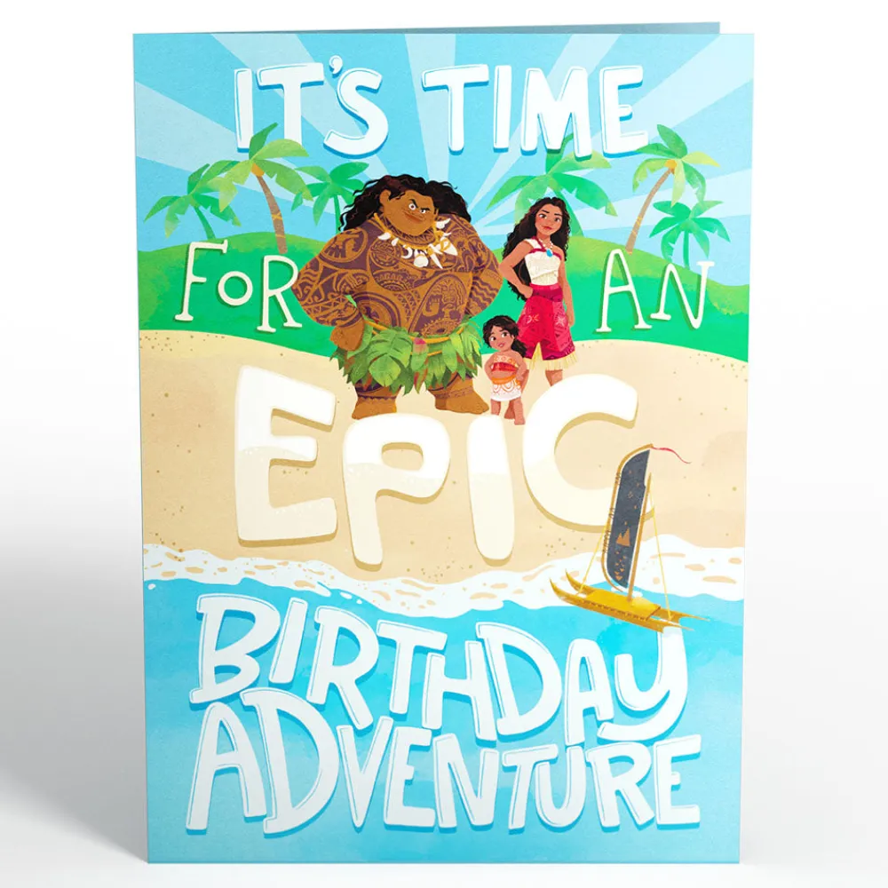 Lovepop Greeting Cards|Birthday|Disney's Moana 2 Epic Birthday Pop-Up Card