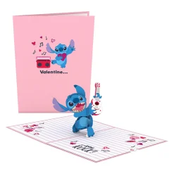 Lovepop Valentine'S Day 2/14|Kids|Disney's Stitch Rockin' Valentine Pop-Up Card