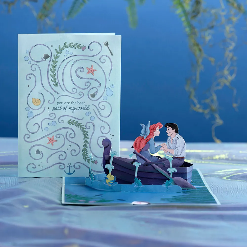 Lovepop Anniversary|Valentine'S Day 2/14|Disney's The Little Mermaid Ariel & Prince Eric Pop-Up Card