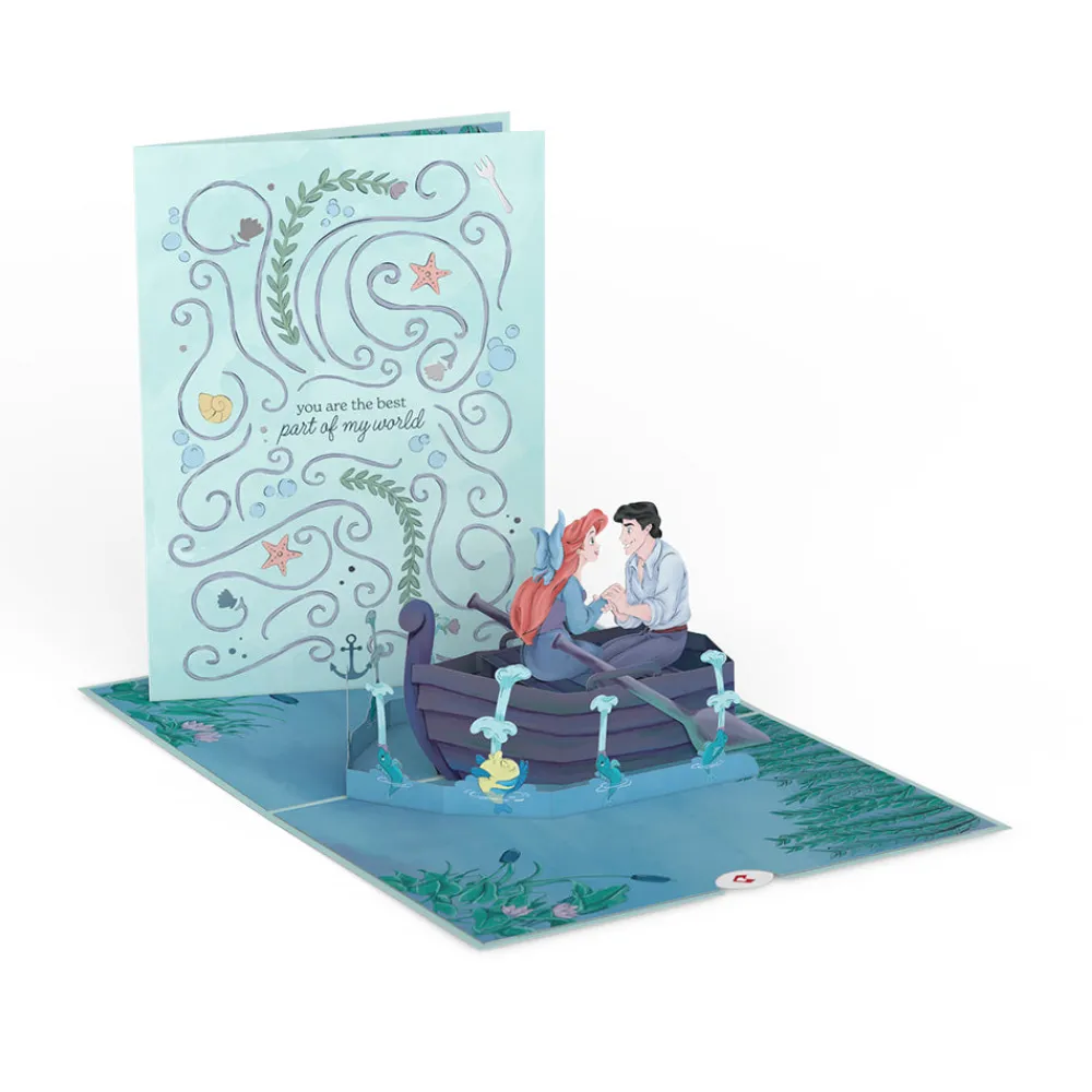Lovepop Anniversary|Valentine'S Day 2/14|Disney's The Little Mermaid Ariel & Prince Eric Pop-Up Card