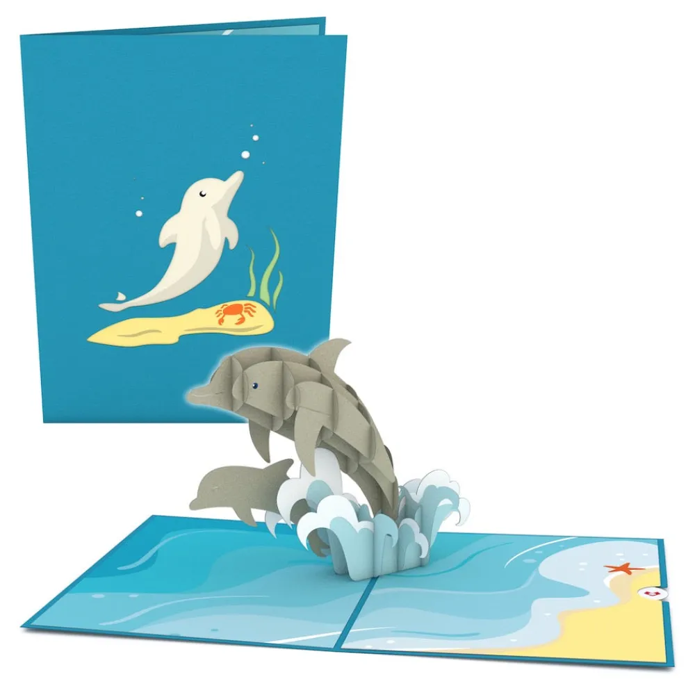 Lovepop Birthday|Just Because|Dolphins Pop-Up Card