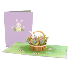 Lovepop Greeting Cards|Easter 4/20|Easter Bunny Basket Pop-Up Card
