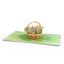 Lovepop Greeting Cards|Easter 4/20|Easter Bunny Basket Pop-Up Card