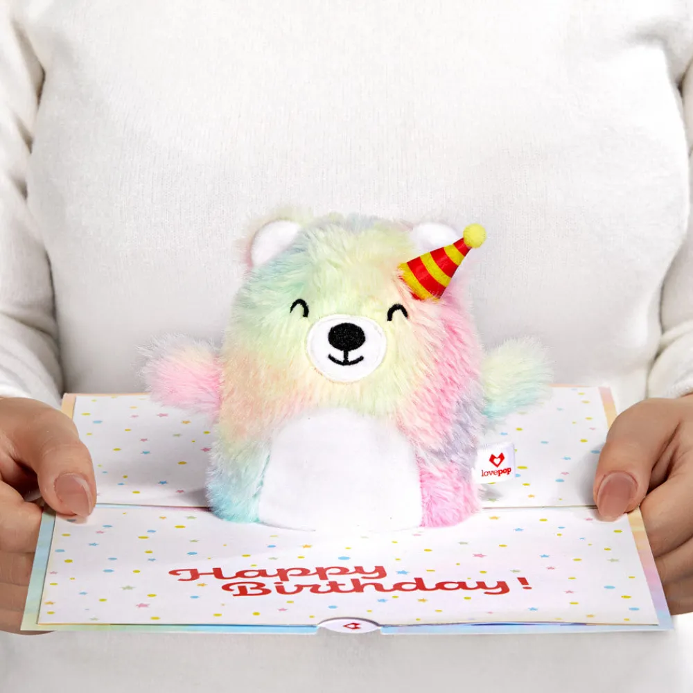 Lovepop Plushpop|Birthday|Eat Cake & Celebrate' Birthday Plushpop Card