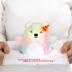 Lovepop Card & Gift Bundles|Plushpop|Eat Cake and Celebrate' Birthday Plushpop Card and Bouquet Bundle