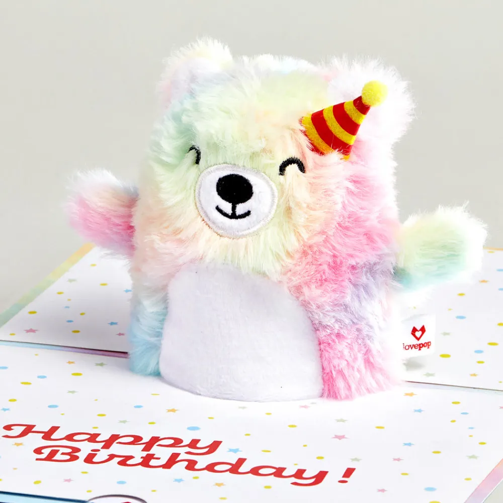 Lovepop Card & Gift Bundles|Plushpop|Eat Cake and Celebrate' Birthday Plushpop Card and Bouquet Bundle
