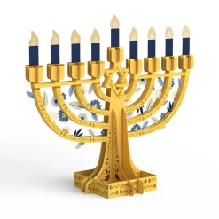 Lovepop Decor|Hanukkah 12/14|Elegant Interactive Menorah Giant Pop-Up Gift