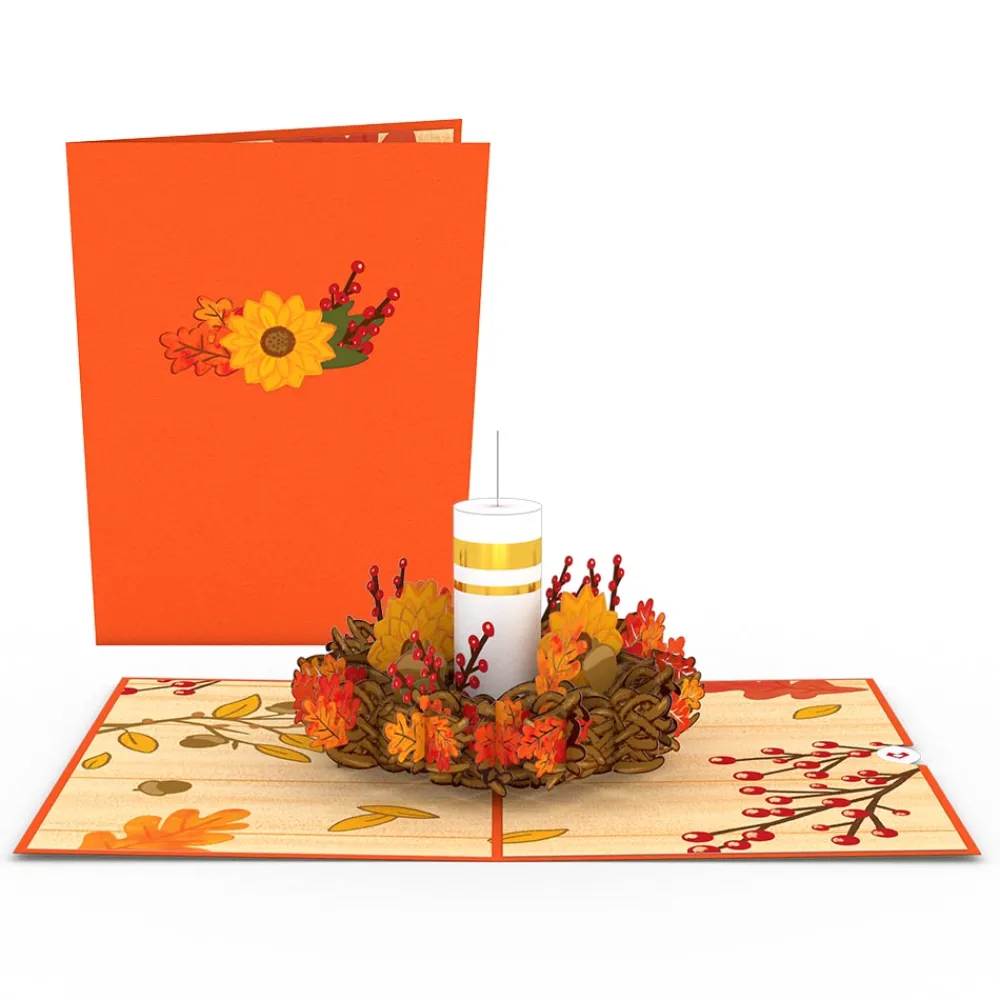 Lovepop Greeting Cards|Thanksgiving 11/27|Fall Candle Pop-Up Card