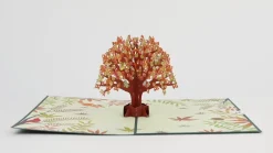 Lovepop Greeting Cards|Thanksgiving 11/27|Fall Woodland Animal Tree Pop-Up Card