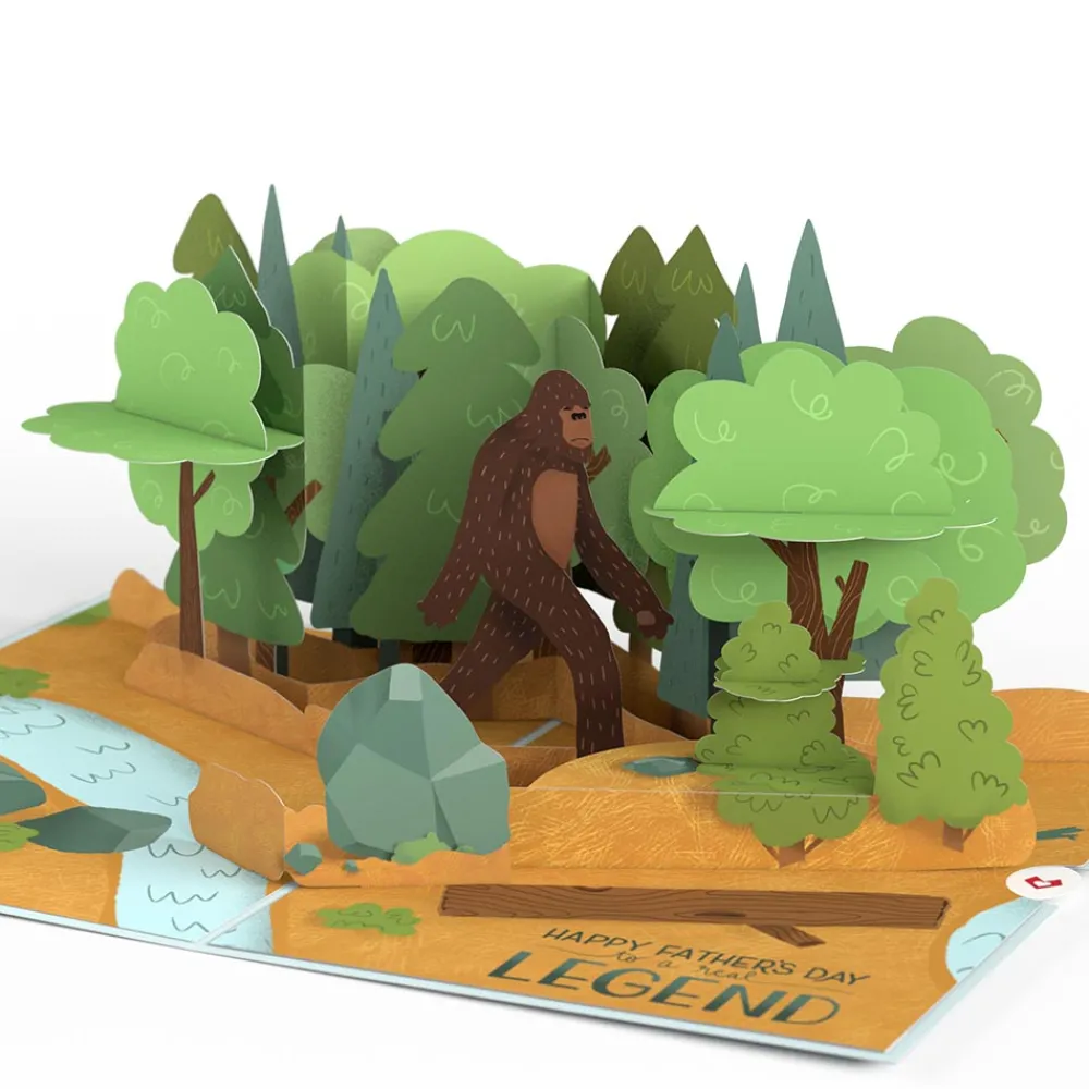 Lovepop Father'S Day 6/15|Dad|Father's Day Bigfoot Legend Pop-Up Card
