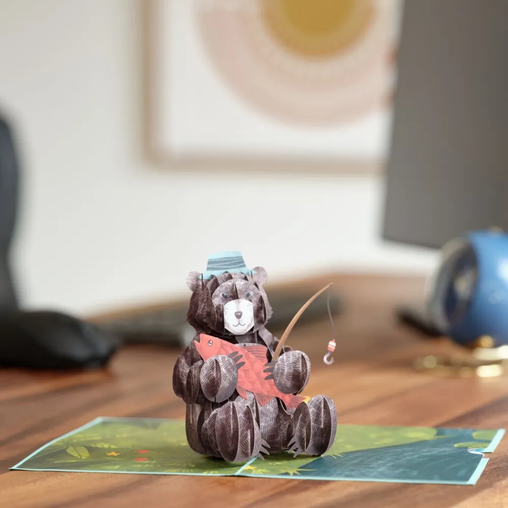Lovepop Father'S Day 6/15|Dad|Father’s Day Fishing Bear Pop-Up Card