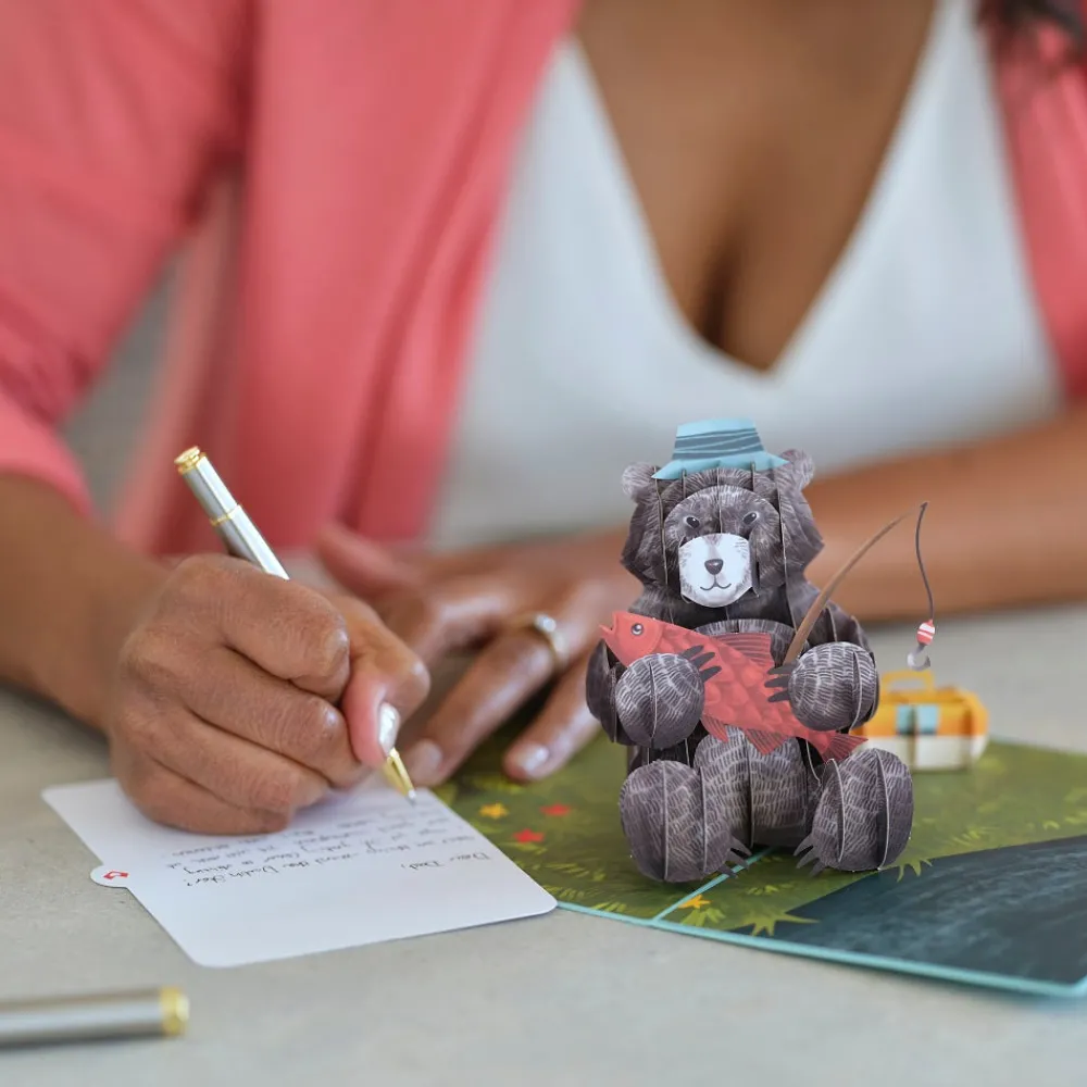 Lovepop Father'S Day 6/15|Dad|Father’s Day Fishing Bear Pop-Up Card