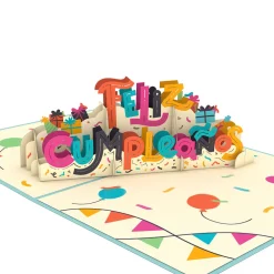Lovepop Birthday|Feliz Cumpleaños Pop-Up Card