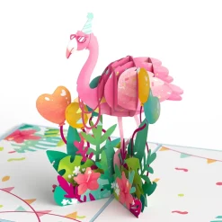 Lovepop Greeting Cards|Birthday|Flamazing Birthday Flamingo Pop-Up Card