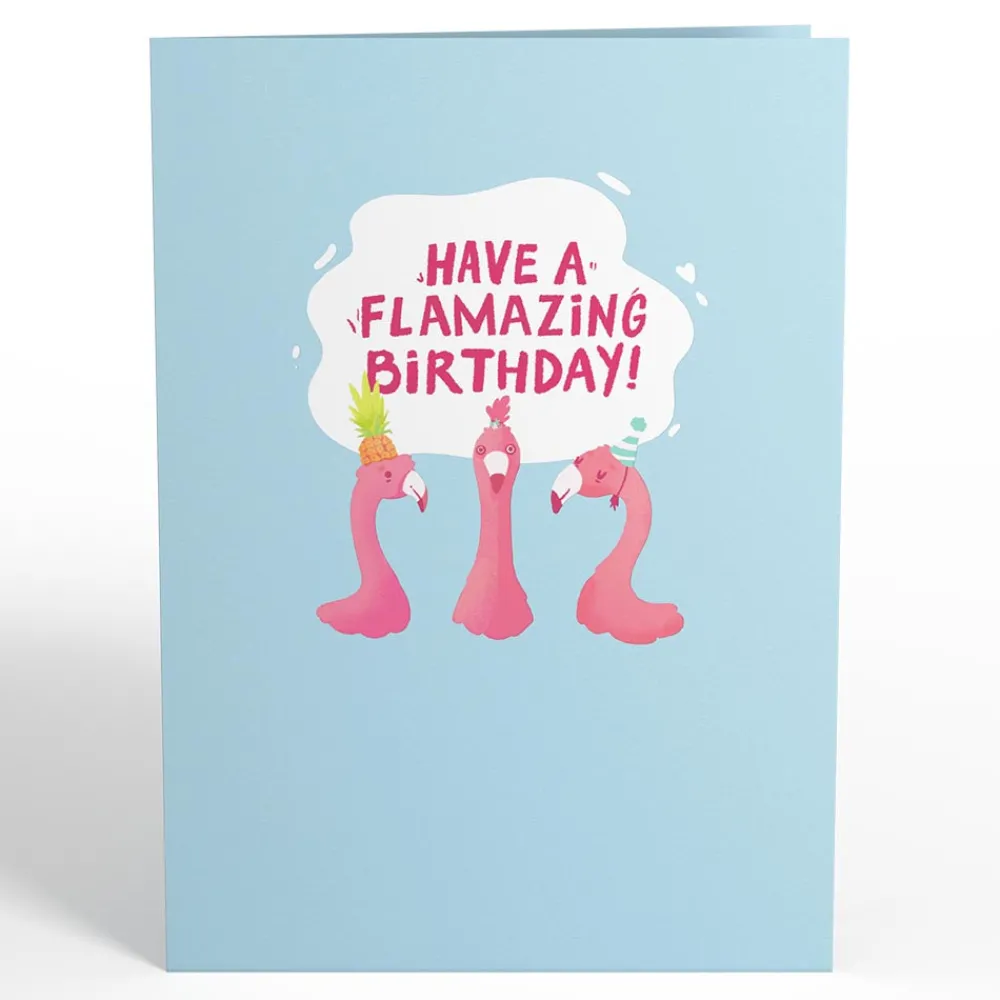 Lovepop Greeting Cards|Birthday|Flamazing Birthday Flamingo Pop-Up Card