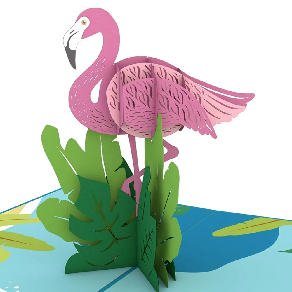 Lovepop Greeting Cards|Birthday|Flamingo Pop-Up Card