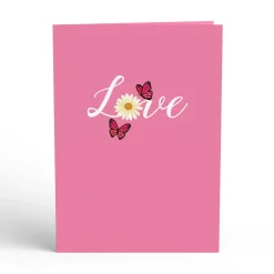Lovepop Greeting Cards|Just Because|Floral Garden Butterflies Pop-Up Card