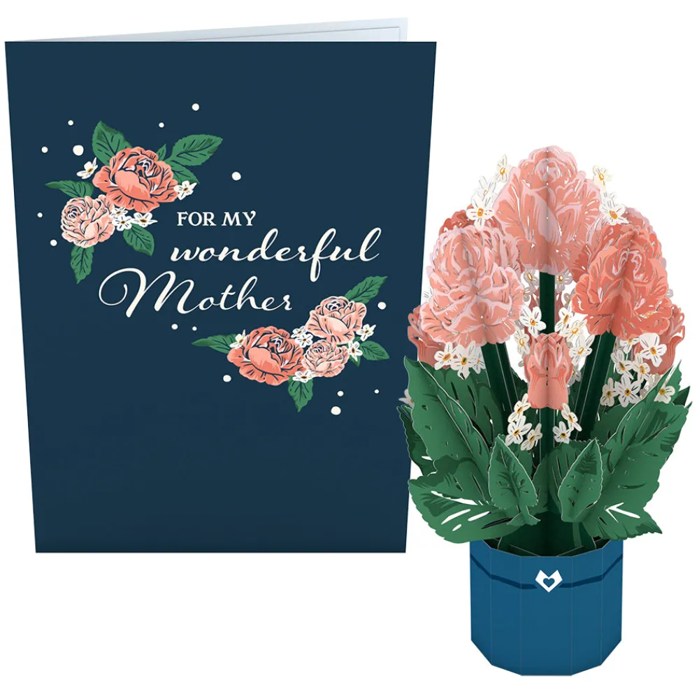 Lovepop Pop-Up Bouquets|Mother'S Day 5/11|For My Wonderful Mother Card with Mini Bouquet