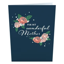 Lovepop Pop-Up Bouquets|Mother'S Day 5/11|For My Wonderful Mother Card with Mini Bouquet