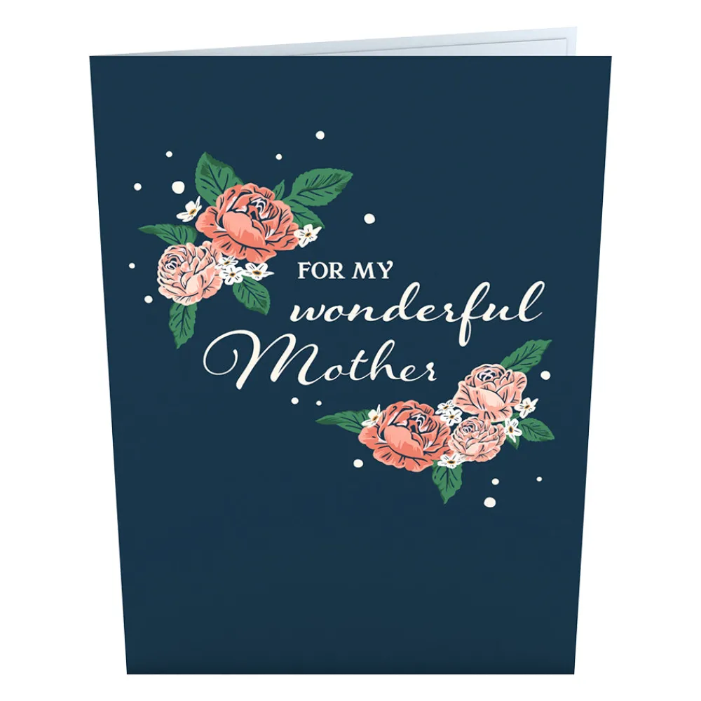 Lovepop Pop-Up Bouquets|Mother'S Day 5/11|For My Wonderful Mother Card with Mini Bouquet