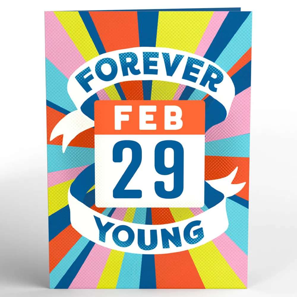 Lovepop Birthday|Forever Young Leap Year Birthday Pop-Up Card