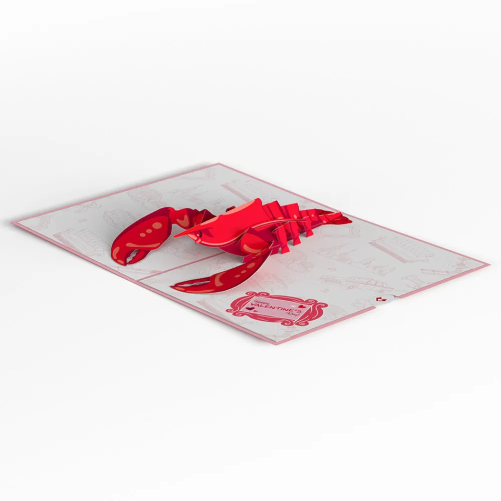 Lovepop Valentine'S Day 2/14|Her|Friends You're My Lobster Pop-Up Card