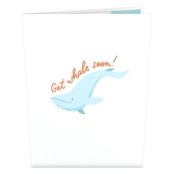 Lovepop Greeting Cards|Get Well|Get Well Whale Pop-Up Card