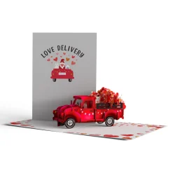Lovepop Valentine'S Day 2/14|Her|Giant Love Delivery Truck Pop-Up Card